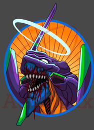 NGE - Eva Unit 001 Sticker Design