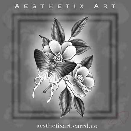 Butterfly and Floral