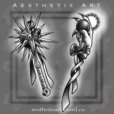 Han w/Orb and Mace w/Bow