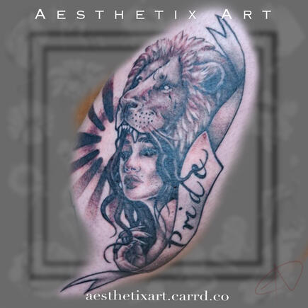 Pride Portrait & Lion Head