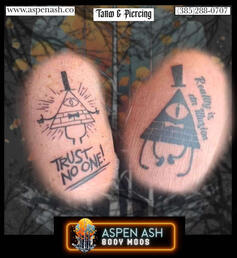 Bill Cipher Matching Couples Tattoo