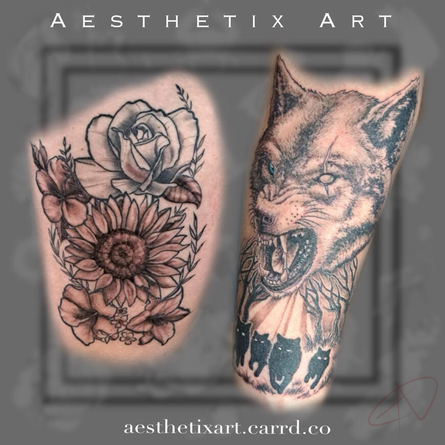 Floral & Wolves