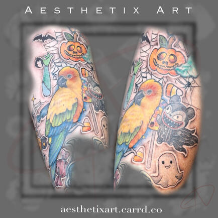 Nightmare Before Christmas Stickers and Pet Bird